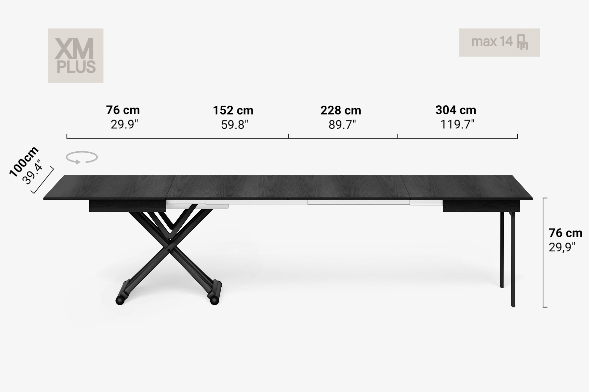 LEONARDO Extendable Coffee Table