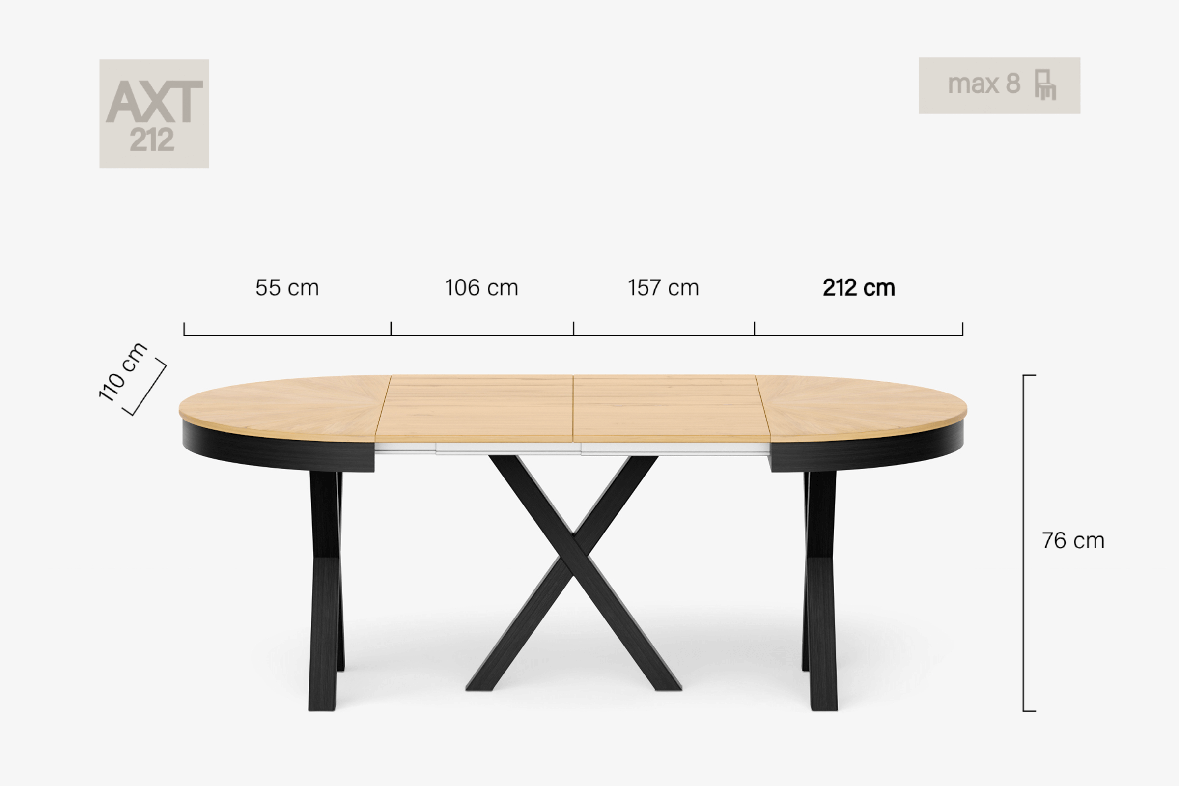 MICHELANGELO Round dining table