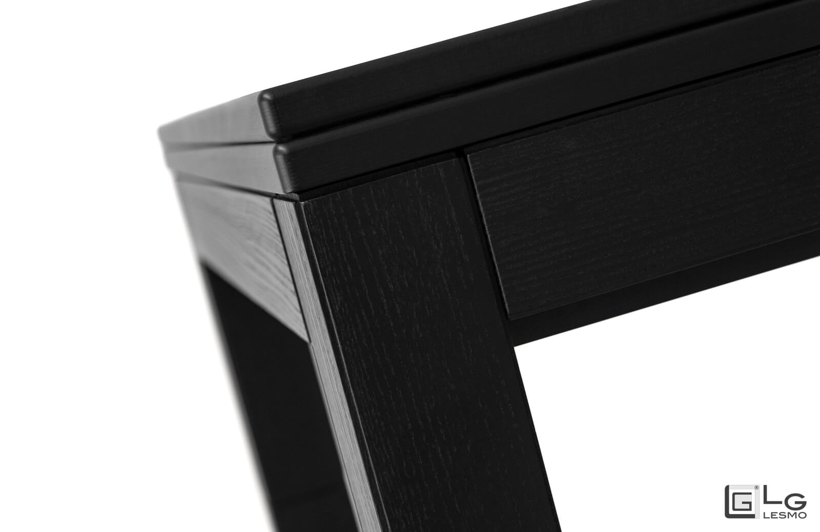 TRANSFORMABLE COFFEE TABLE<br>Finish: Black Ash<br>up to 6/8 seats