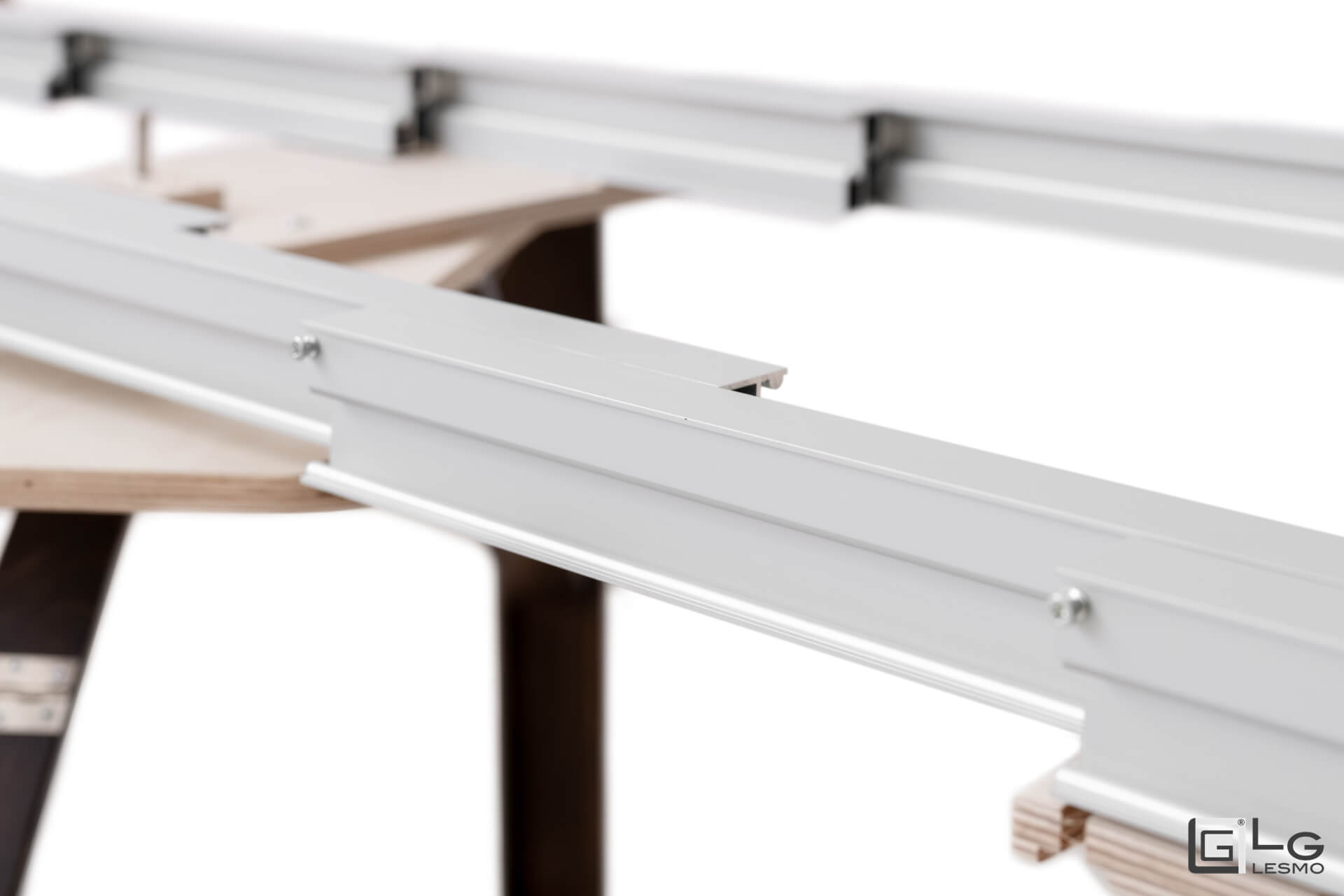 CONSOLLE ALLUNGABILE<br>Finitura: Frassino Caffè<br>Fino a 14 posti