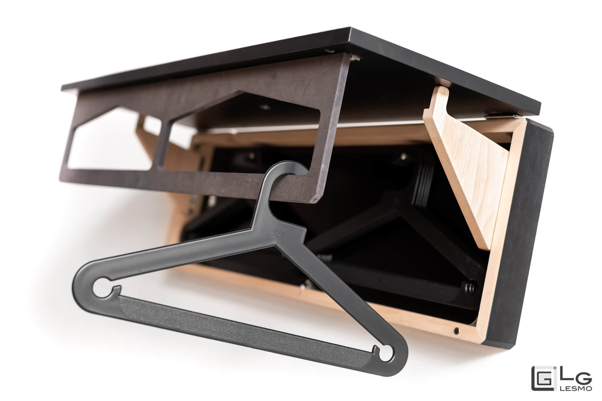 FOLDING COAT RACK<br>Finish: Printed Front<br>Wide – 12 Hooks